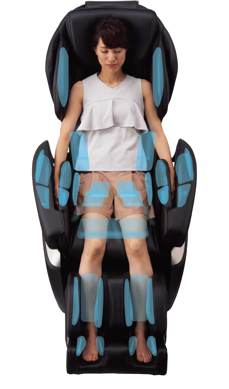 full body massage chair with air cushions